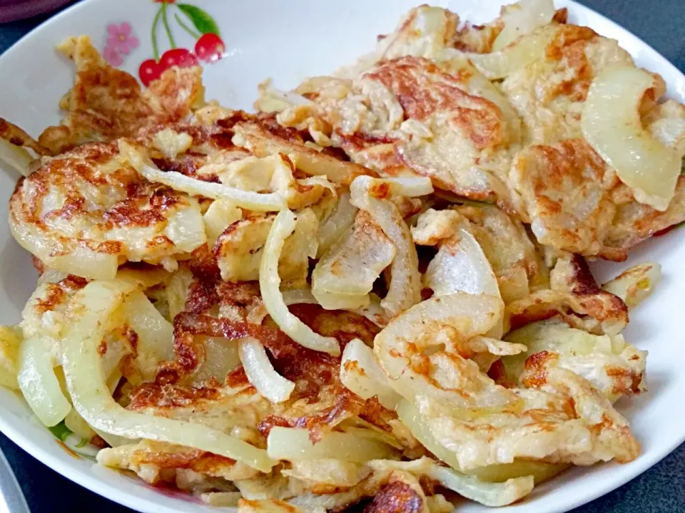 Fried Onion Omelette|🌷lynnlicious🌷さん