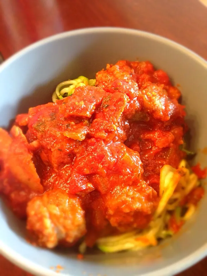 Sausage and zoodles|robyn leeさん