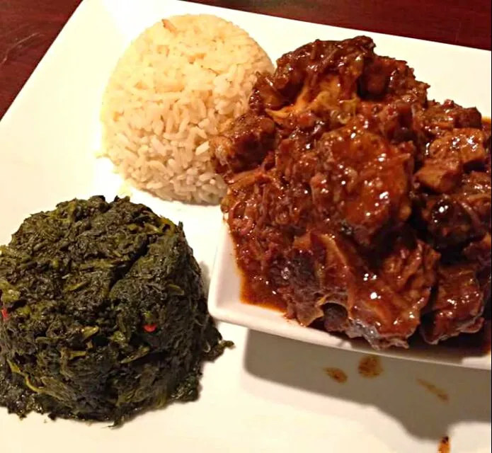 oxtail greens rice|CHUENCHAIさん