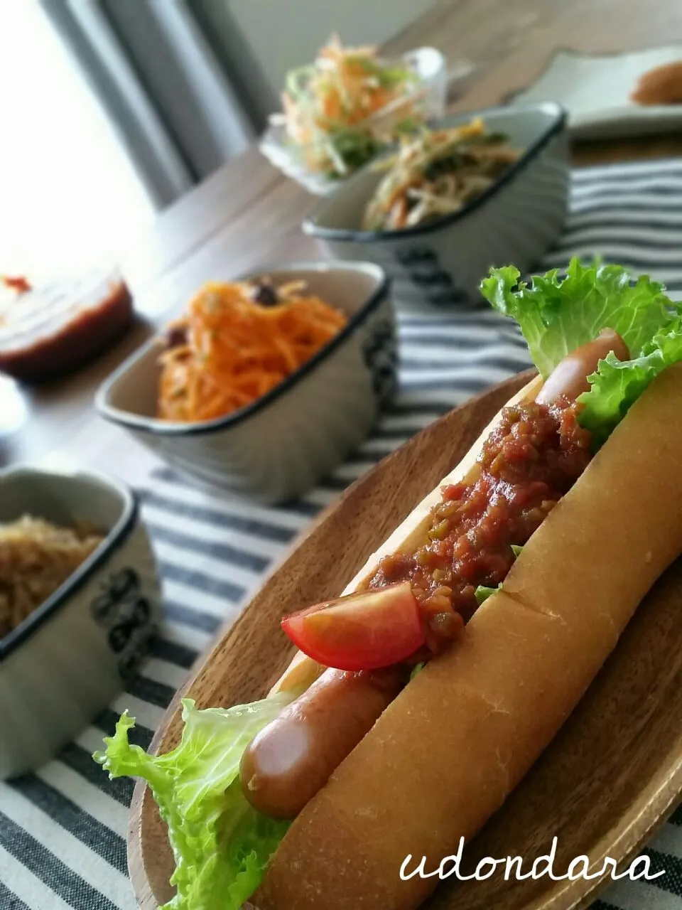 ホットドッグで♡ランチTime|うどんだらさん