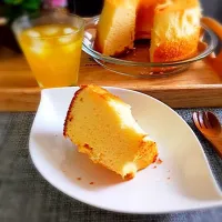 Snapdishの料理写真:チーズシフォンケーキ|雪净烟烟さん