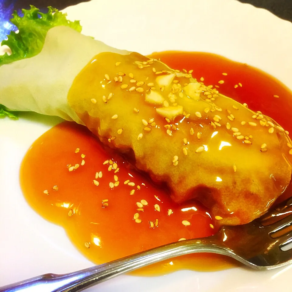 Vegetables and Shrimps Fresh Lumpia ( spring roll)|Laarni Nabongさん