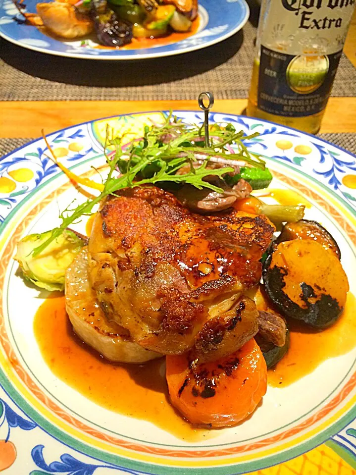 仏産骨付鶏もも肉のコンフィ😊🍴|ゆかりさん