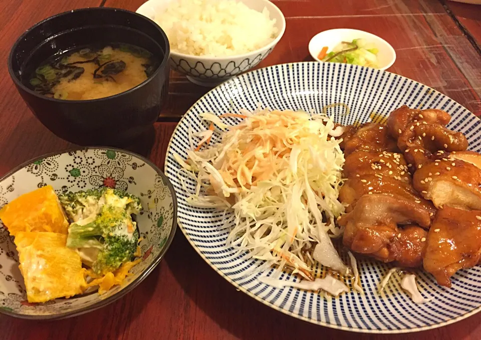 Snapdishの料理写真:照燒雞肉定食|Orangeさん