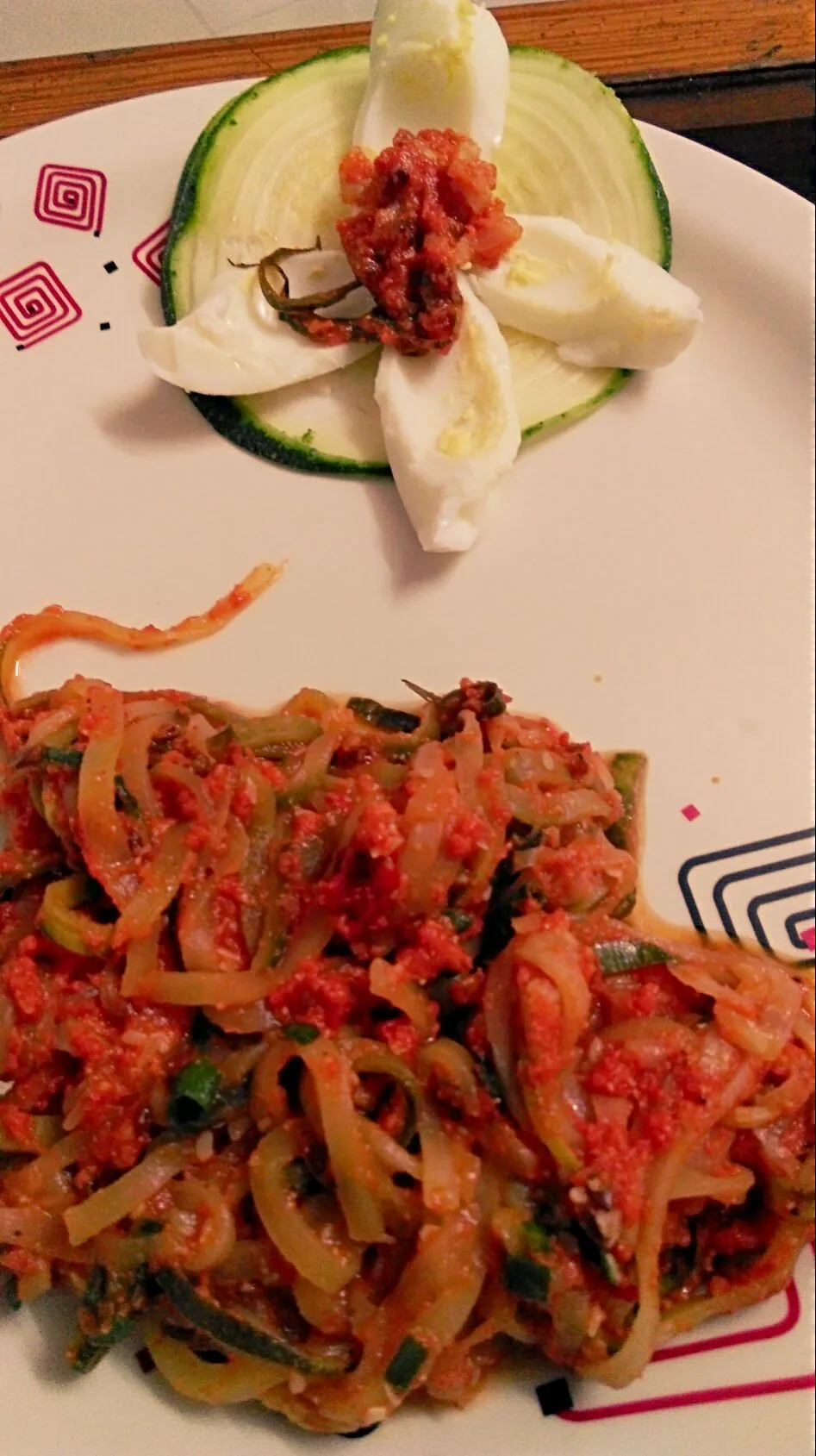 arabiata zoodles with egg....tasty healthy dinner|Kruthika Nabhaさん