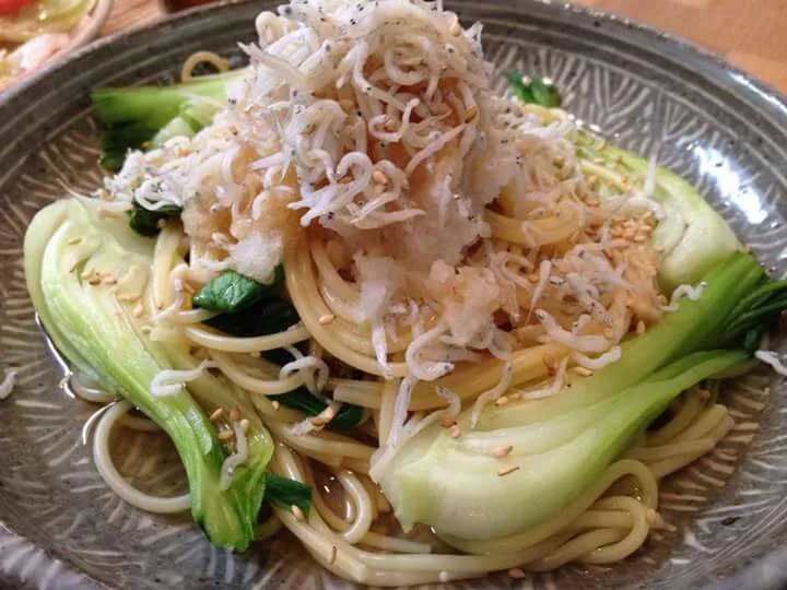 dried young sardines with pasta|CHUENCHAIさん