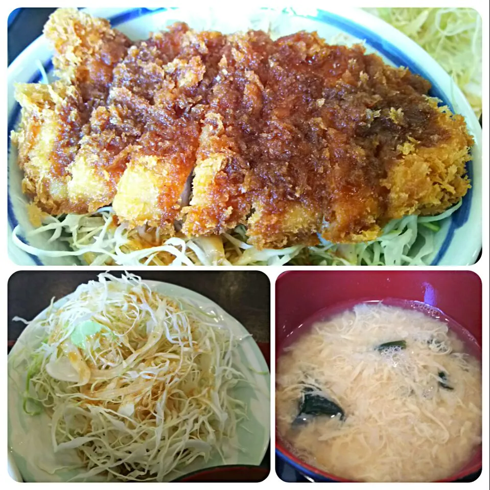 今日のランチはキャベツいっぱいのソースかつ丼〰490円～➕消費税🗿|quitaさん