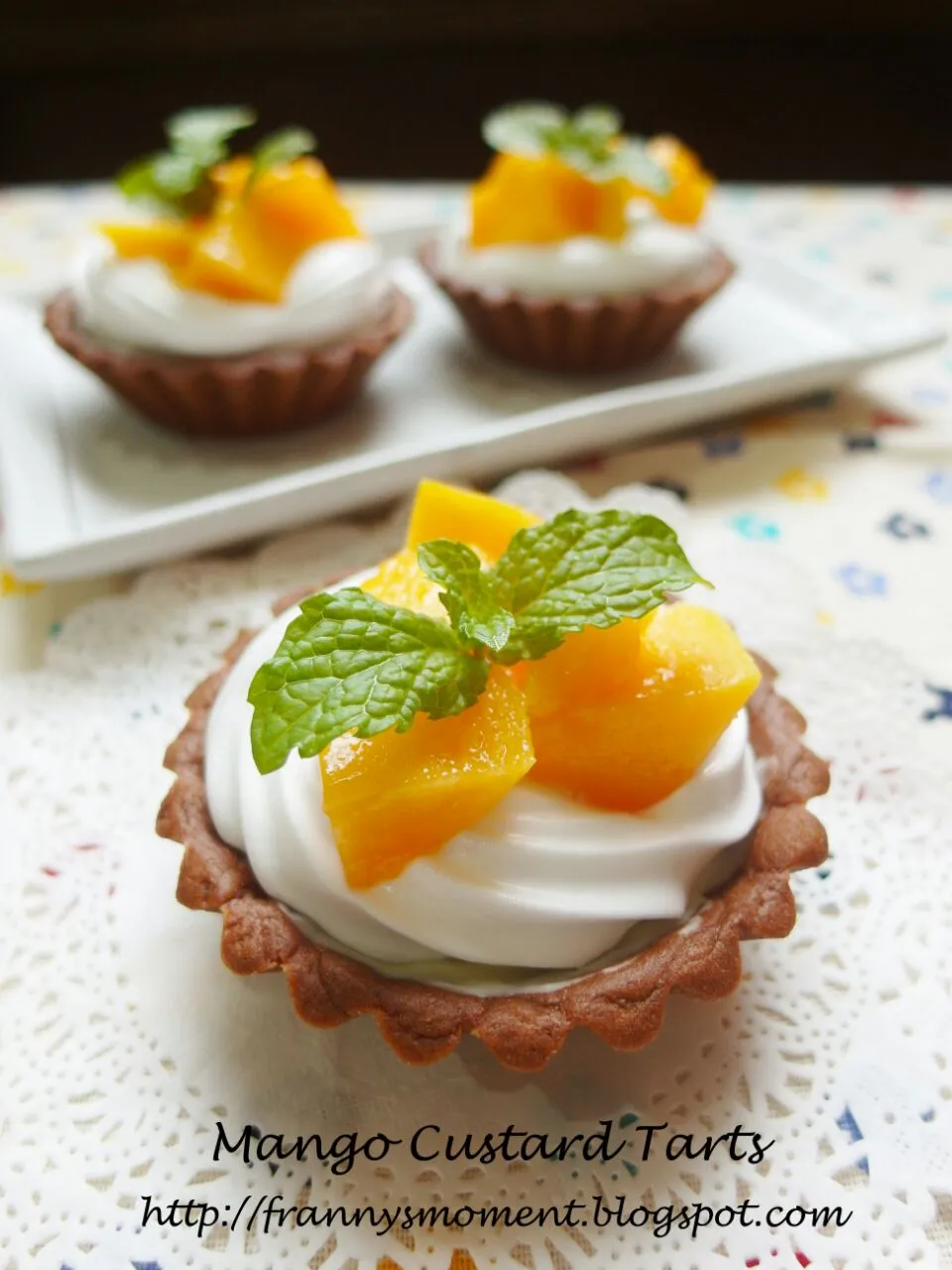 mango custard tarts|Frannyさん