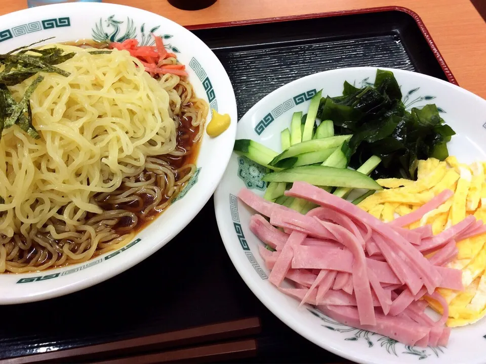 Snapdishの料理写真:黒酢しょうゆ冷し麺 大盛り 2015.7.22|キラ姫さん