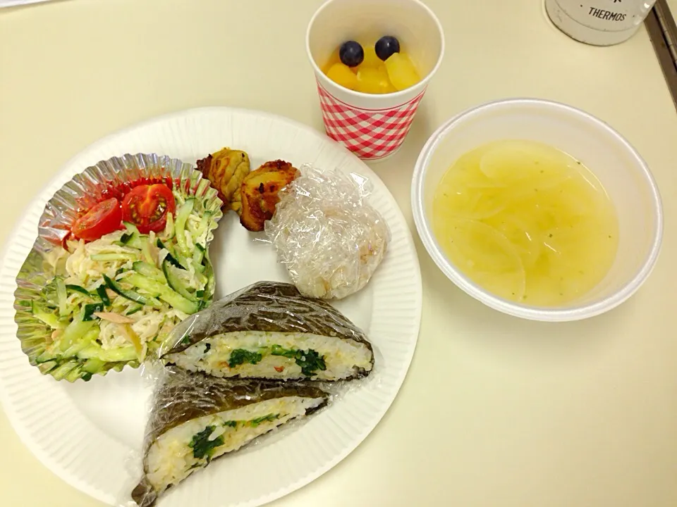 Snapdishの料理写真:給食ランチセミナーにて🍙|かわちさん