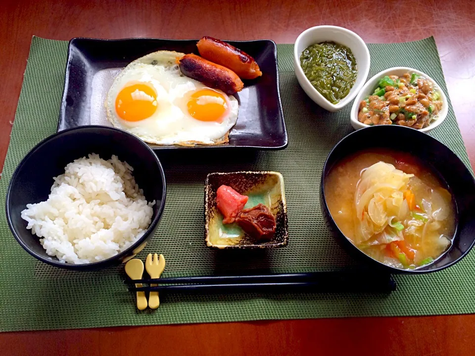 Snapdishの料理写真:Healthy meal🍳目玉焼き定食|🌈Ami🍻さん