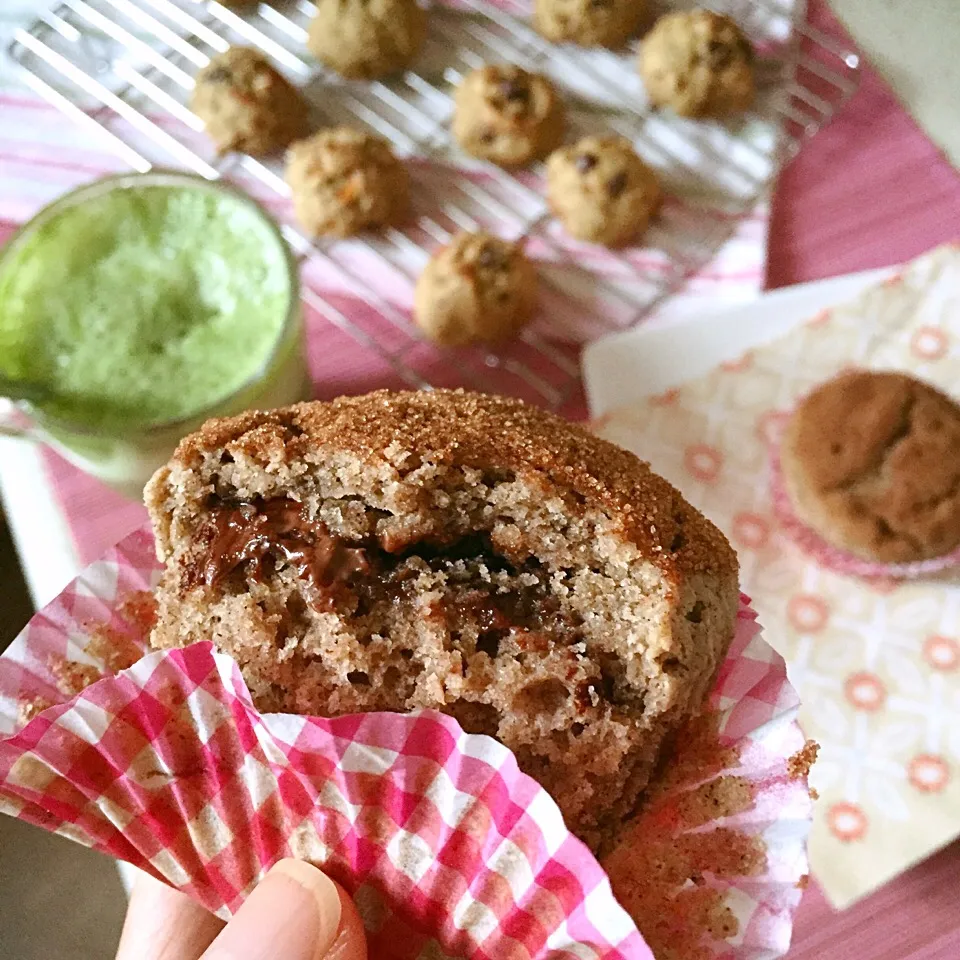 Nutella-Center Cinnamon Sugar Muffins|Prisca Erさん