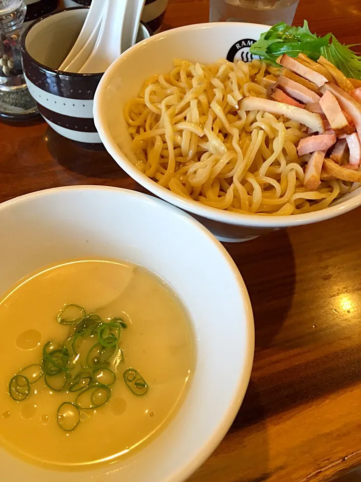 ヴィシソワーズ風冷製塩白湯つけめん 中盛@RAMEN GOTTSU(練馬)|塩豚骨さん