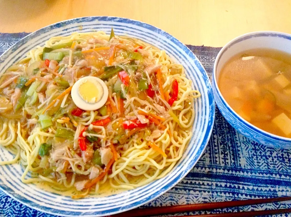 Snapdishの料理写真:和風あんかけ焼きそば|南魚海さん