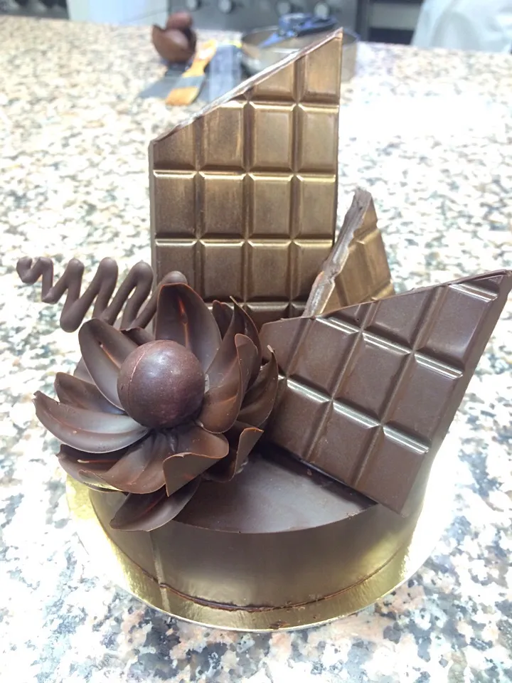 Snapdishの料理写真:chocolate showpiece|Gaga Leiさん