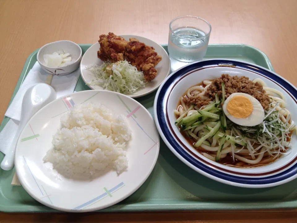 冷やし肉うどん定食|おっちさん