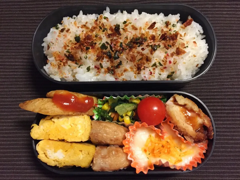 Snapdishの料理写真:Lunch box ﻿ #お弁当 #簡単 #節約|eriさん