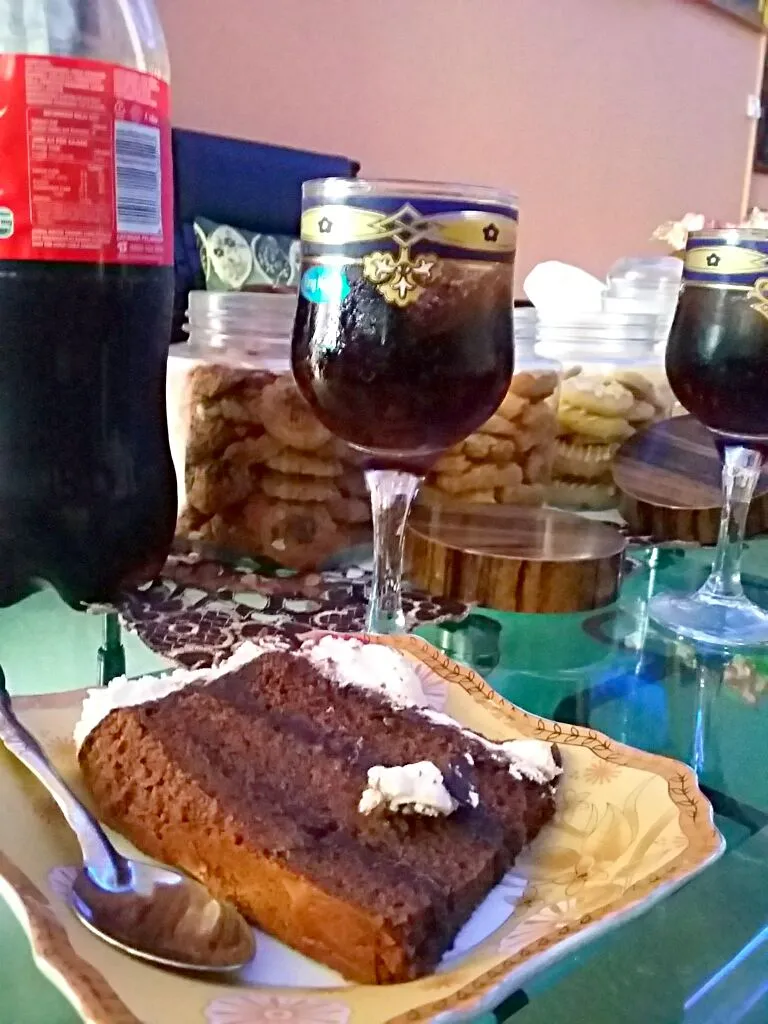 Snapdishの料理写真:a slice from blackforrest cake with a glass of coke drink..
 #indonesia #makassar #lebaran|hamdy akbarさん