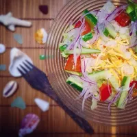 Rice salad with Miyako Island’s shell & seagrass.