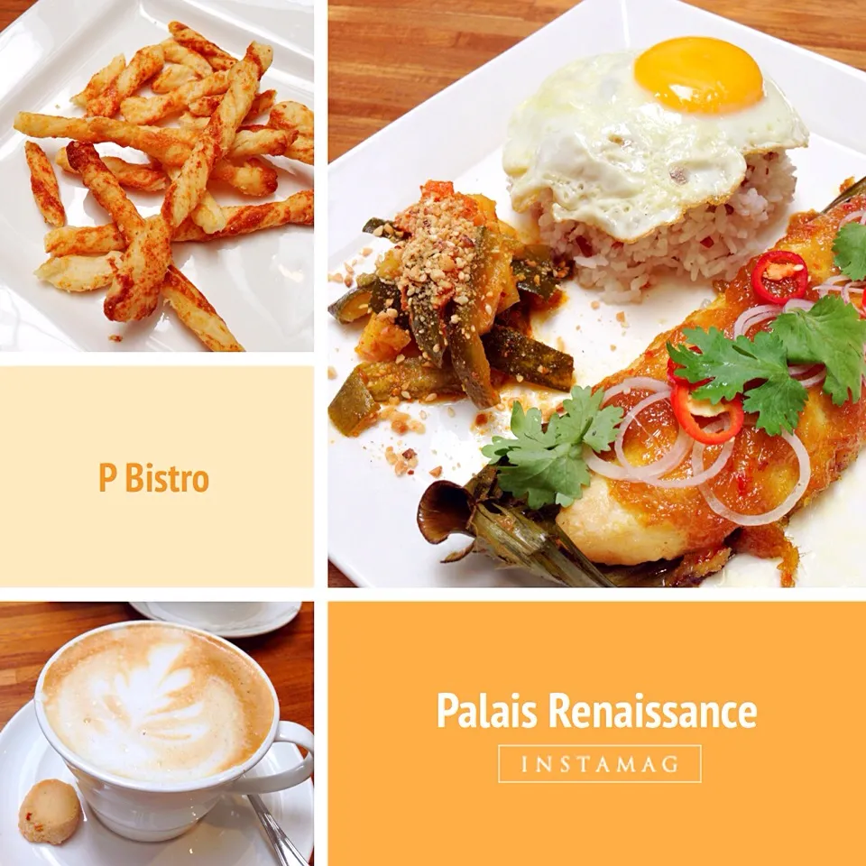 Nyonya dory fish, bread sticks and salted caramel latte@P Bistro, Palais Renaissance|coxiella24さん