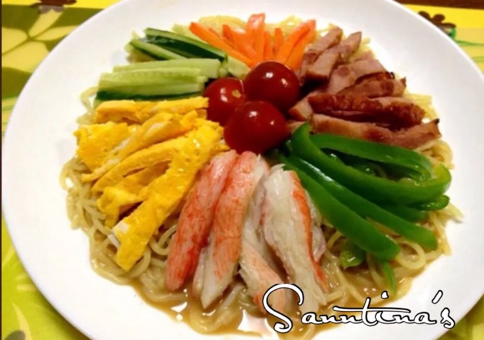 It's summer!...cold noodles with colorful toppings✨夏だから、冷やし麺がいいね☆♪|🌺Sanntina🌺さん