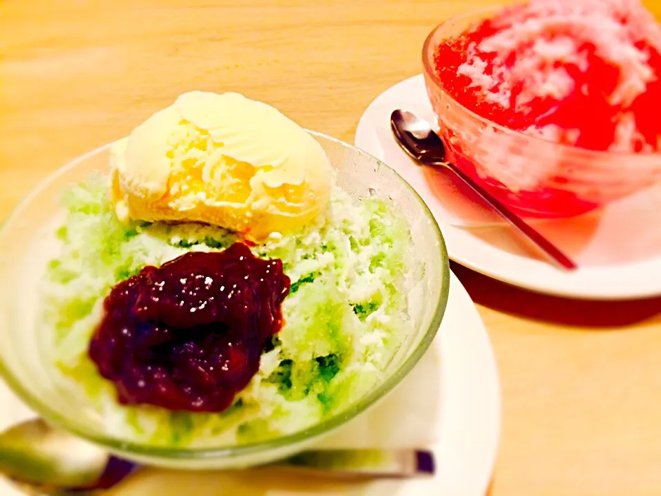 🍧今年初のカキ氷🍧|しおりさん