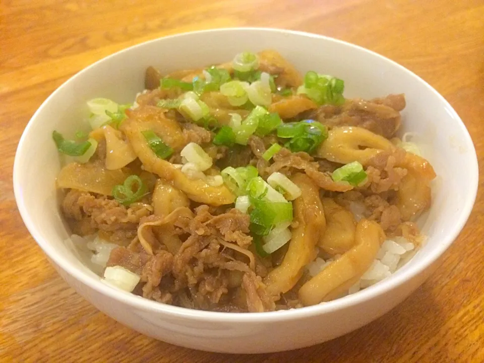 Snapdishの料理写真:かさ増し牛丼|はるさん