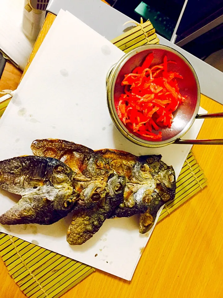 Snapdishの料理写真:Crispy mini butter fly  fish, with Japanese pickels|Jefferson M. Macalindongさん