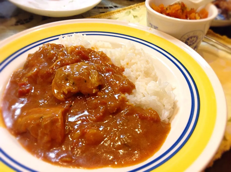 チキンカレー🍗🐣😋|アライさんさん