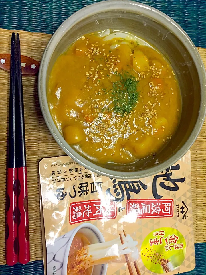 5分でうまうま！ 冷やし鶏カレーうどん 地鶏旨味つゆ  #夏麺  #金魚の肴|青山金魚さん