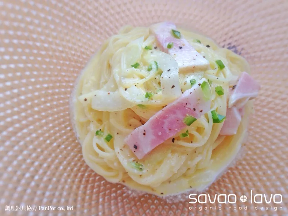 豆乳仕立ての冷製カルボナーラ|savaoさん