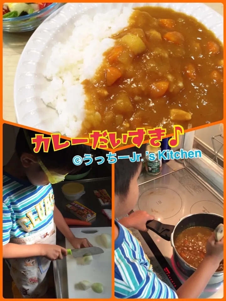 Snapdishの料理写真:©うっちーJr.’s Kitchen 本日カレー曜日(古っ！)|うっちーさん