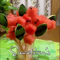 Snapdishの料理写真:🍉FROZEN WATERMELON ...スイカアイスキャンデー🍉一晩凍らせたスイカです😋🍉✨