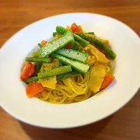 夏野菜のかぼちゃクリームパスタ|95さん