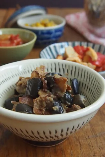 『茄子と豚バラの味噌炒め』 #おかず #一品料理 #小鉢|Mariko  Matsuiさん