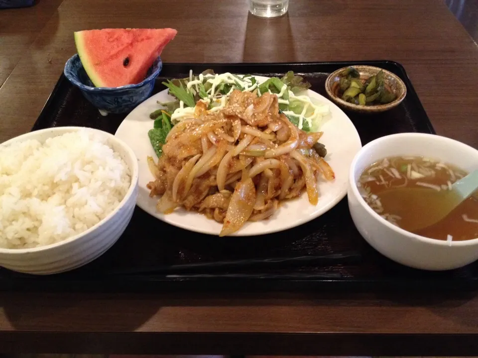 スタミナ焼肉定食|おっちさん