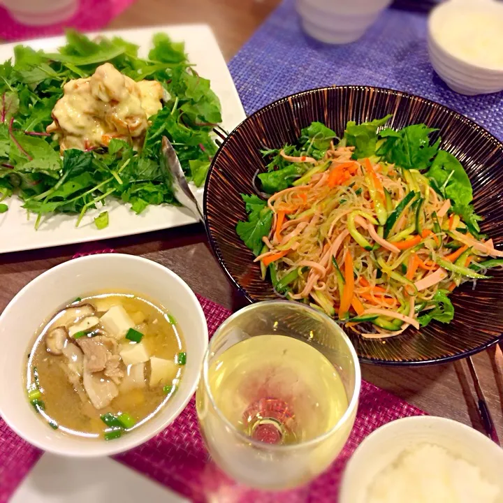 海老マヨ☻春雨サラダ☻中華スープ☻料理教室|en.58さん