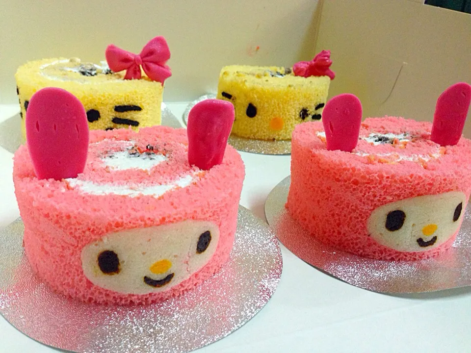 Mymelody 🎀 kitty roll cake|Berrysweetさん