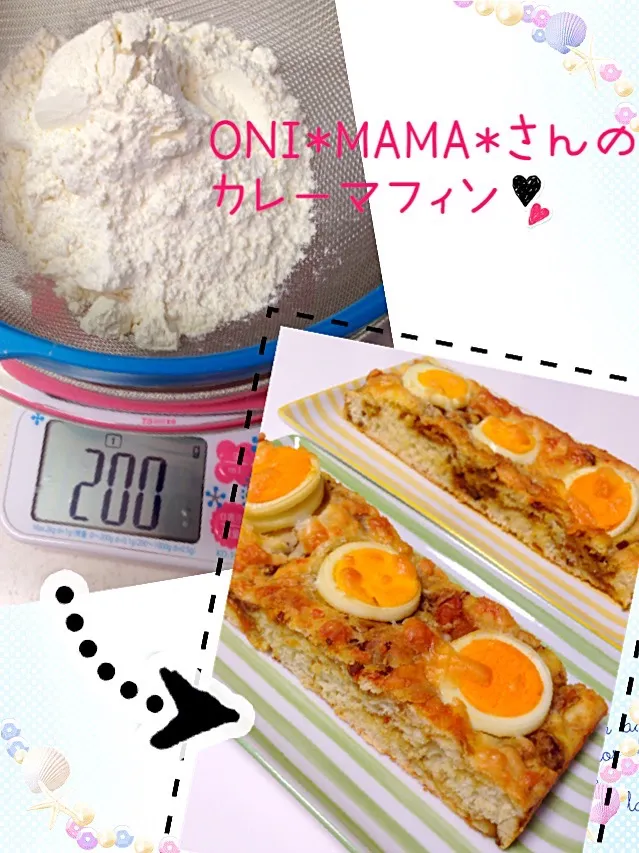 mari♡（もも୧⃛(๑⃙⃘◡̈๑⃙⃘)୨⃛）さんの料理 自家製♡ホットケーキミックスさんde ONI*MAMA*さんのお料理♡|mari♡（もも(*´∀｀*)♪）さん