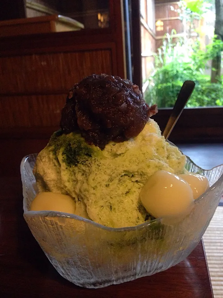 Japanese shaved ice! Matcha green tea, read bean paste and dangos!|mさん