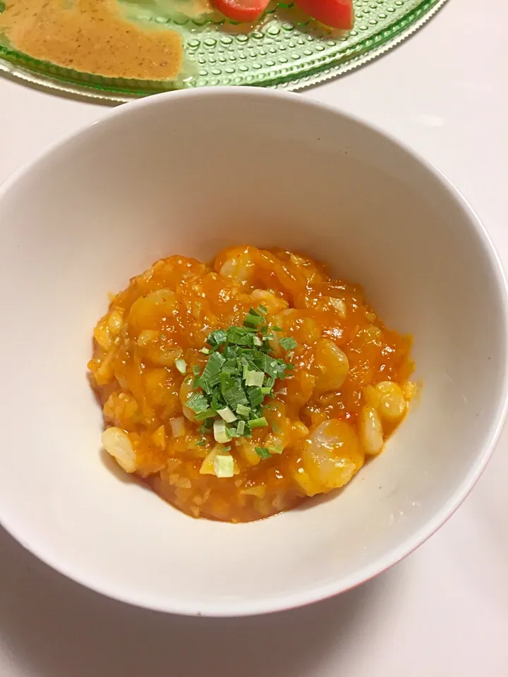 殆ど野菜だよエビチリ 彼ダイエット中|えみこさん