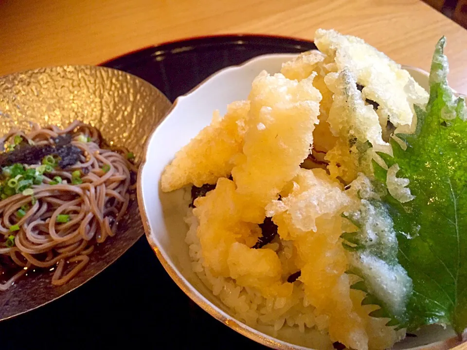 イカ天丼  冷蕎麦セット|monkichiさん