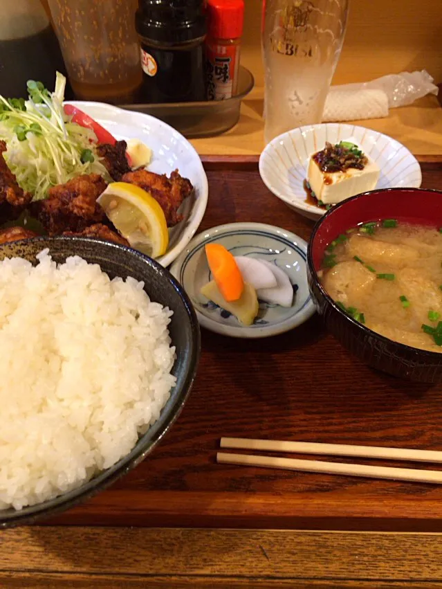 唐揚げ定食|キリくんさん