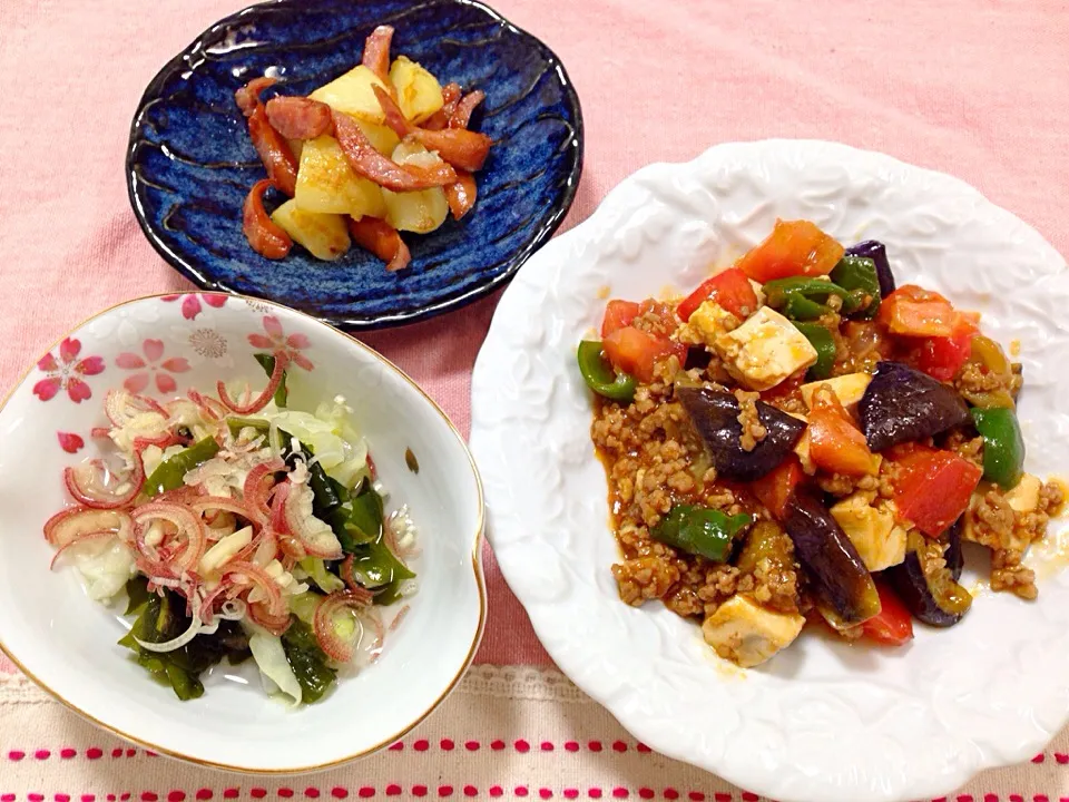 夏野菜たっぷり⭐️麻婆茄子豆腐|ほなさん