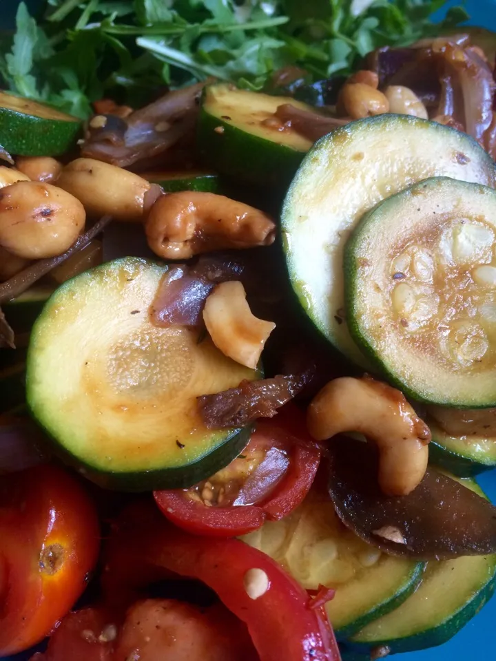 Spicy courgettes with cashew nuts|Nick Hiderさん