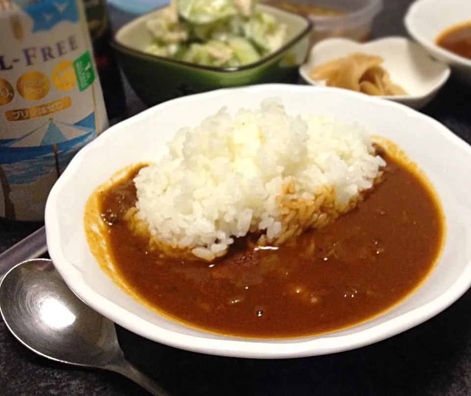 晩ごはん カレーライス|ぽんたさん