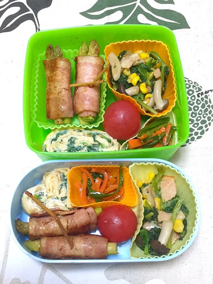 ダンナと娘の野菜多め弁当|ゆいママンさん