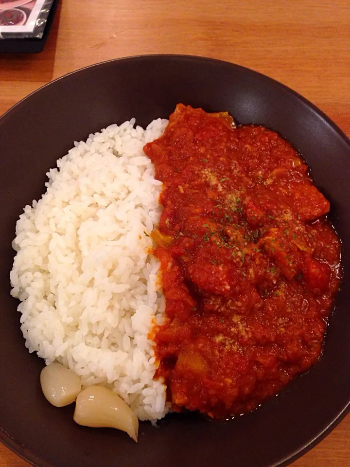 新じゃがキャベツの完熟トマトカレー@KOSUGI CURRY|カリー仙人さん