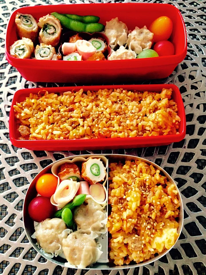 むすこ弁当➕夫用|ながともさん