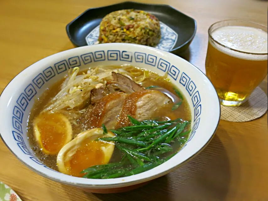 自家製鶏ガラスープでラーメン|ゆきっぴさん